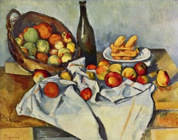 Paul Cezanne Painting - Cesta de manzanas Paul Cezanne